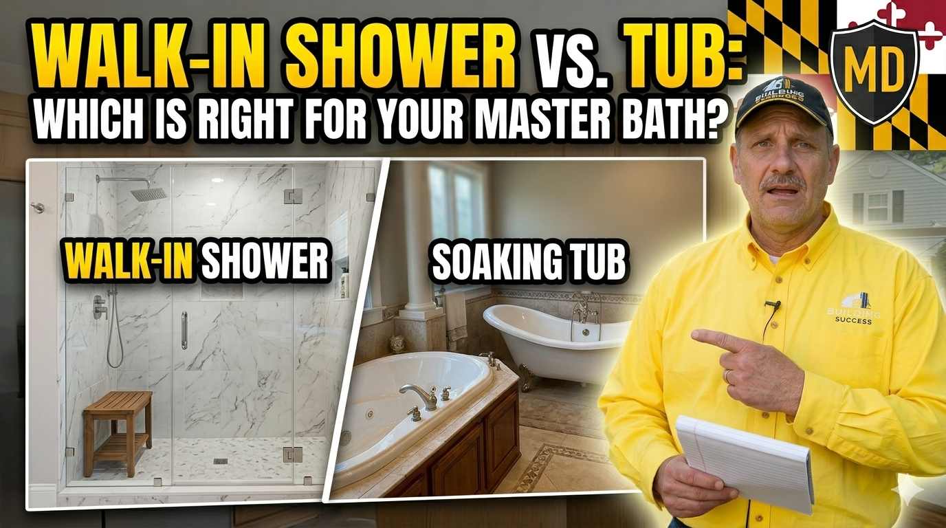 Walk-in shower vs tub